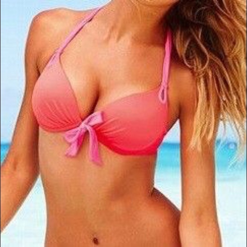 Victoria’s Secret pink push-up bikini top